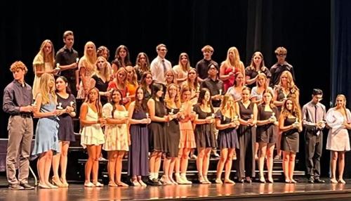 Induction Ceremony for the 40 new members of NHS